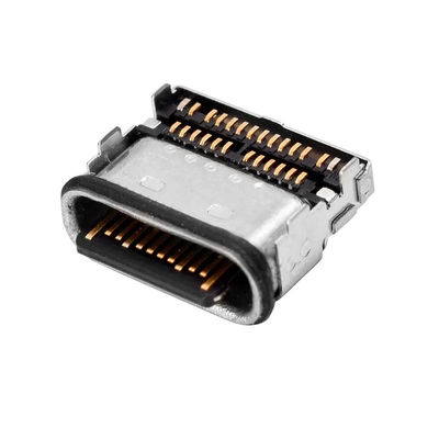 방수 IPX8 여성 24 핀 연결기 C형 USB 수용부 SMT