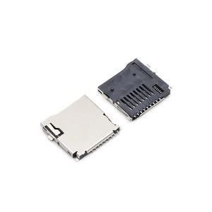 LCP 마이크로 SD 메모리 카드 커넥터 소켓 푸시 푸시 T 플래시 9 핀 암 유형