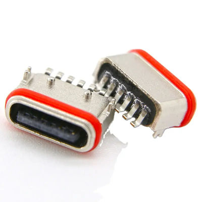 품질  Female Horizontal SMT 6 Pin Connector USB3.0 USB3.1 For Charging 공장