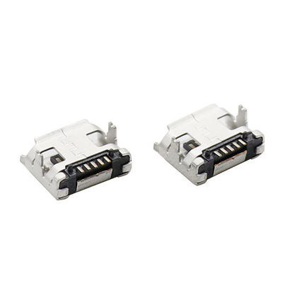 품질  LCP Plastic Magnetic Micro USB Connectors Type B 5 Pin With Flange 공장