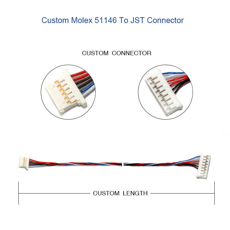 A1254 SMD 하우징 홀더와 5P 6P 전기 배선 장비 몰렉스 51146 1.25 밀리미터