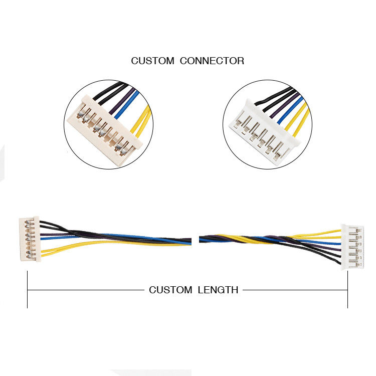 1.25 밀리미터 9 핀은 JST SPH-002T-P0.5S에 장비 케이블 집회 HRS DF14-9S-1.25C를 배선합니다
