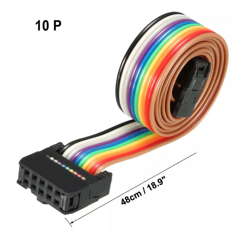 24AWG AWM 2651 FFC IDC 리본 케이블 26은 2.54 밀리미터 피치 유연한 PCB 플랫을 고정합니다