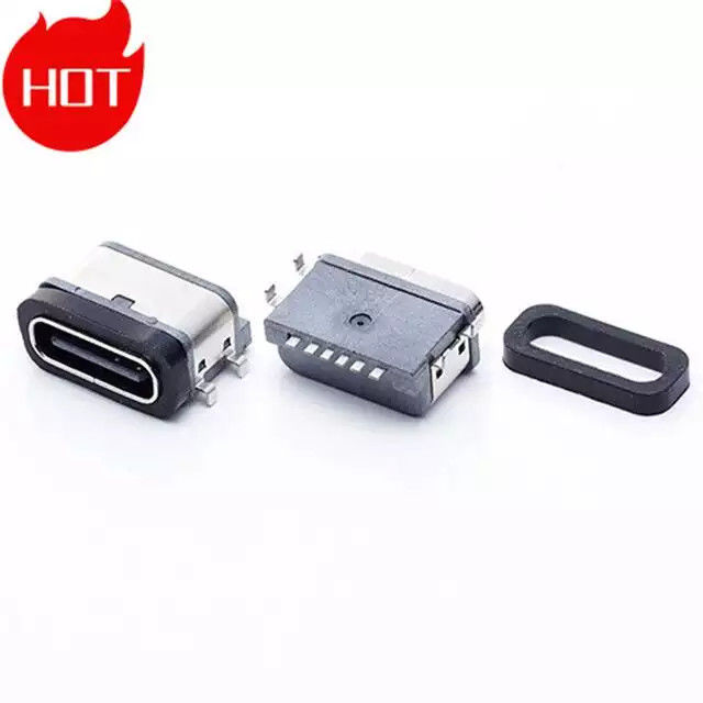 금속 주거를 가진 방수 마이크로 소형 Usb 유형 C 위탁 연결관 24pin