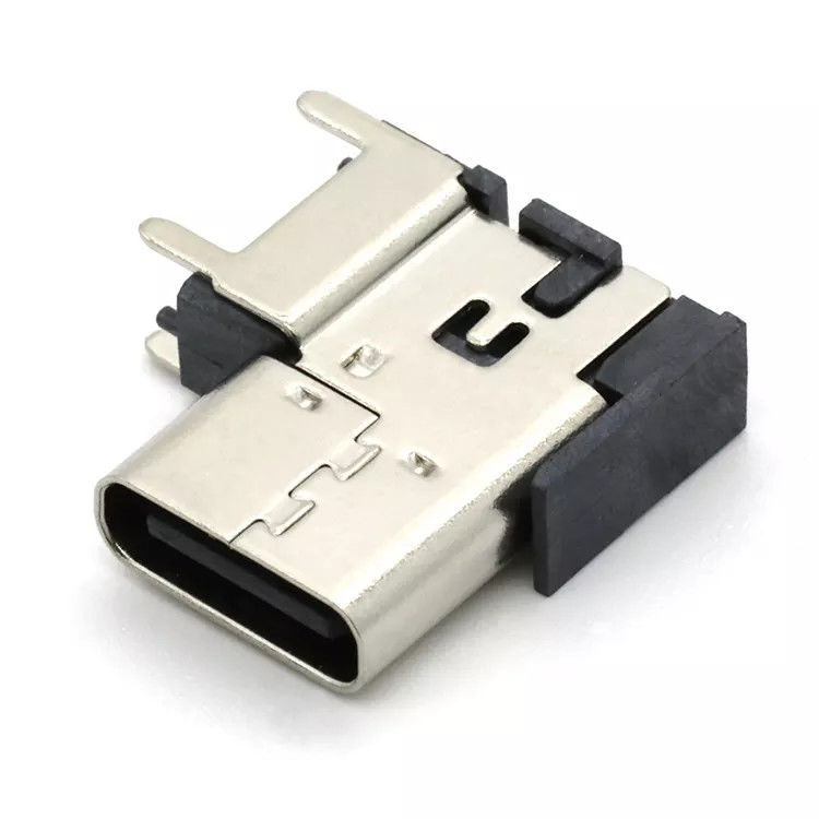 수직 USB 3.1 유형 C 커넥터 암 소켓 16Pin