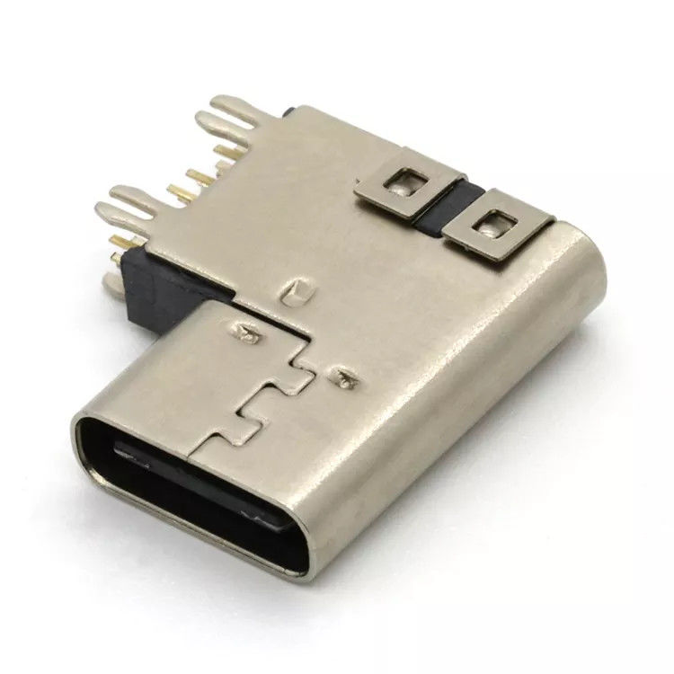 측면 삽입 14Pin 암 소켓 충전 포트 3.1 USB C PCB 커넥터 SMT 리셉터클