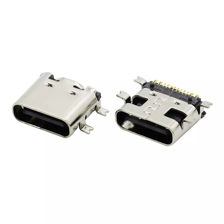 16Pin USB 3.1 가역 리셉터클 C 유형 암 소켓 커넥터 SMT