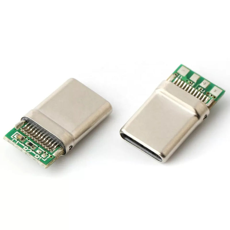 방수 딥 USB 커넥터 6핀 암 직각 방수 타입-C 커넥터