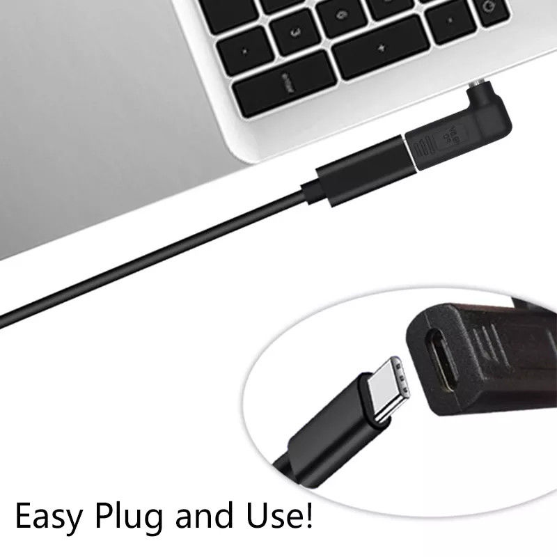 100W USB 유형 C 암-DC 5.5x2.5mm 수 PD 커넥터 고속 고속 충전