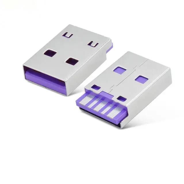 방수 USB 3.1 Type C 24핀 암 커넥터 수평 SMT DIP 마운팅 싱킹 플레이트 USB 소켓