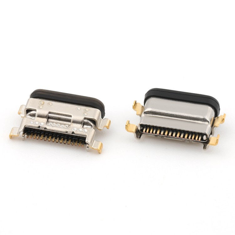 USB C 16Pin 타입 C 여성 커넥터 중부 마운트 1.13mm IPX8 LIM로 방수