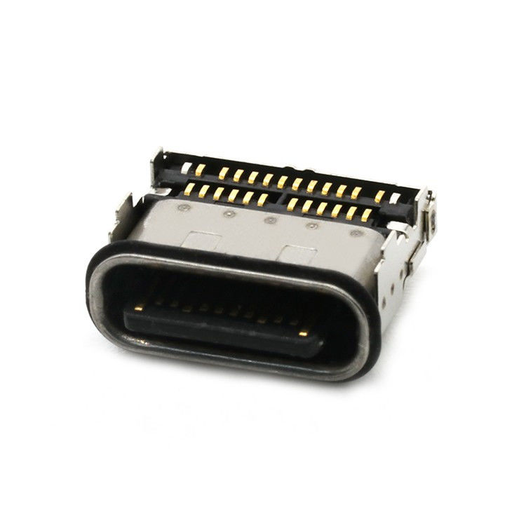 IP68 24pin 방수 USB 타입 C 여성 소켓 2 줄 SMT 커넥터