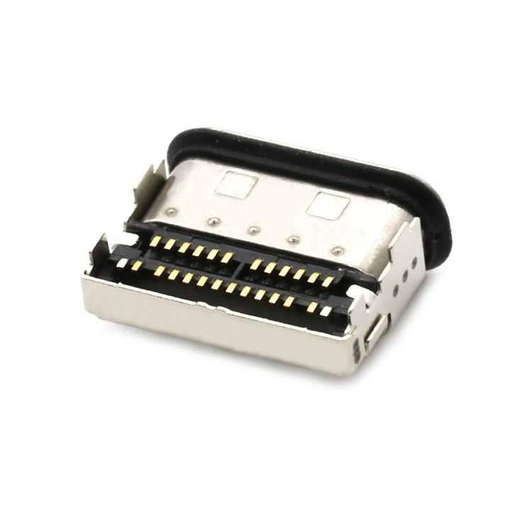 IP68 24pin 방수 USB 타입 C 여성 소켓 2 줄 SMT 커넥터