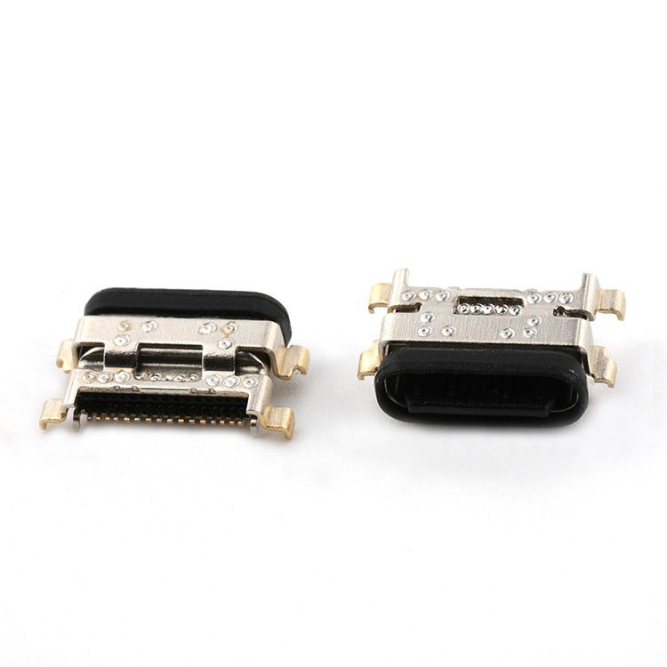 침몰 1.13mm 16Pin IPX8 방수 USB 타입 C 여성 소켓 커넥터