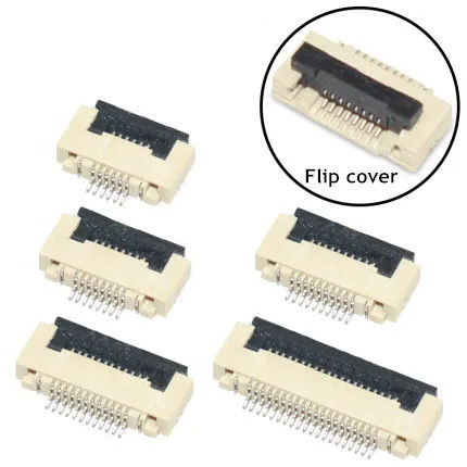 fpc 커넥터 플립 0.5mm pcb 4 5 6 8 10 12 14 16 18 20 22 24 26 28 30 32 34 36 40-60pin