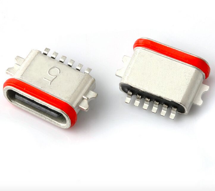 방수 USB Type C 6P 풀 SMT 커넥터 IP67 USB 3.1 SMD 커넥터 전문 제조사