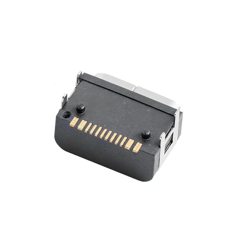 C타입 16핀 암 커넥터 수평 SMT 마운팅 방수 USB 커넥터 5A 20V