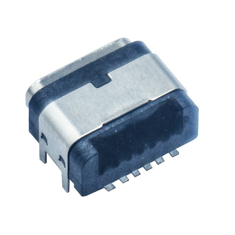 방수 패널 마운트 PCB 6 핀 여성 USB 타입 C 커넥터
