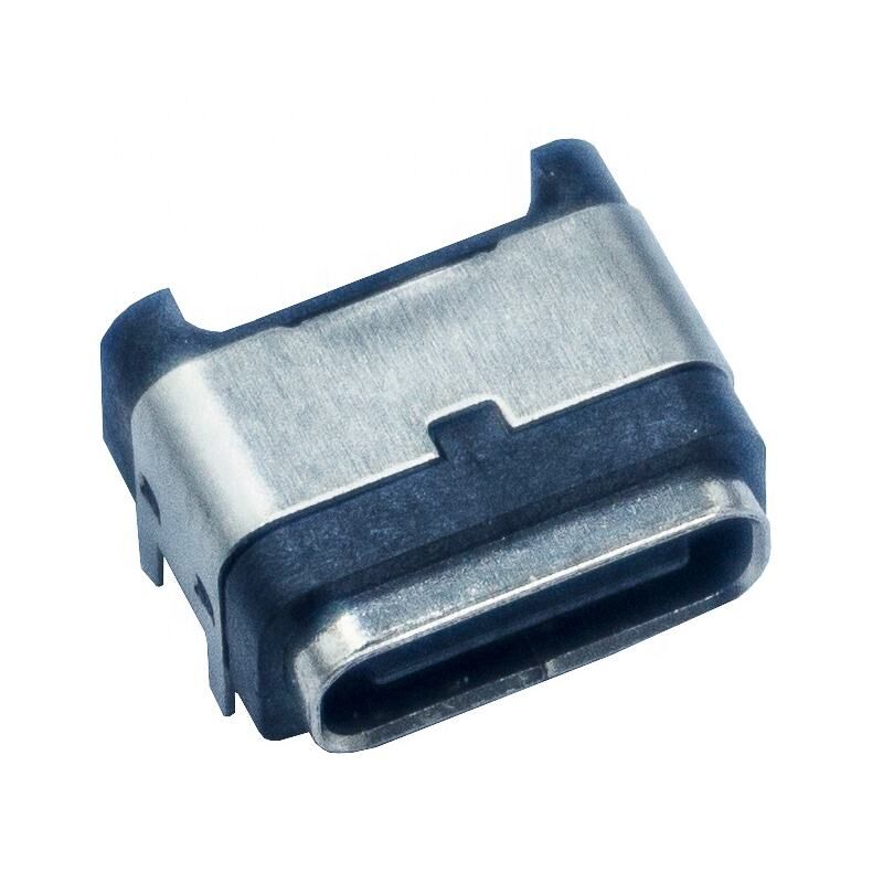 방수 패널 마운트 PCB 6 핀 여성 USB 타입 C 커넥터