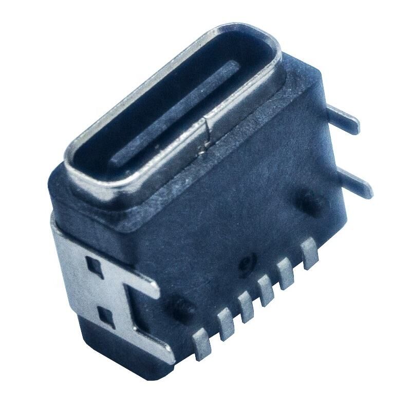 방수 패널 마운트 PCB 6 핀 여성 USB 타입 C 커넥터