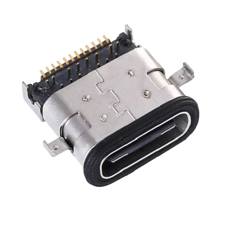 USB 타입 C 커넥터 IP67 방수 중부 장착 USB 타입 C 3.0 SMT Through Hole 수직 USB 커넥터
