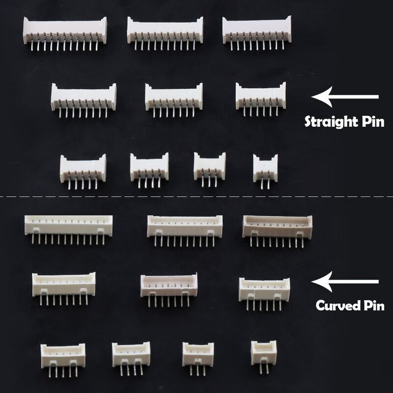 웨이퍼 커넥터 1.25mm 피치 2-16핀 DIP 직각 JST 와이어-보드 커넥터