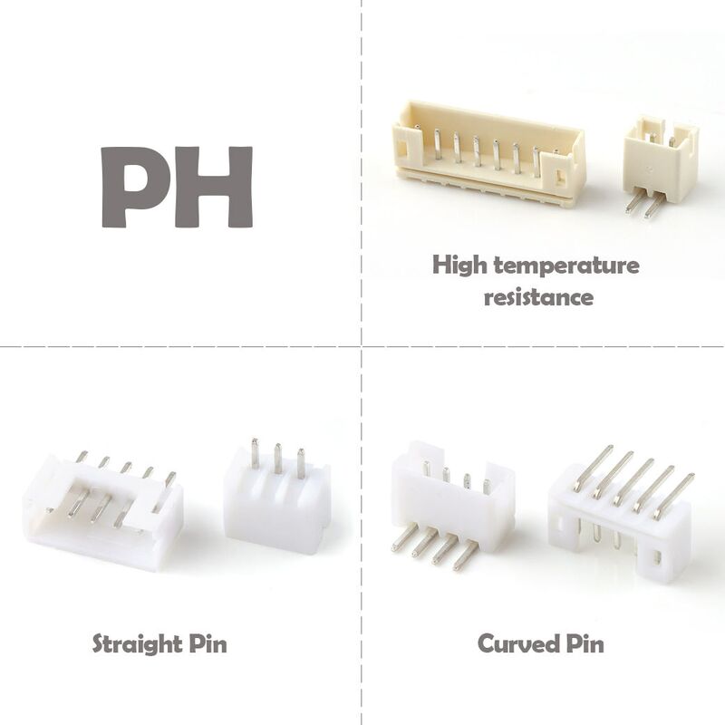 와이어 투 보드 커넥터 웨이퍼 모렉스 1.5 2.0mm 피치 ZH PH HY LCP 2.5mm 웨이퍼 커넥터