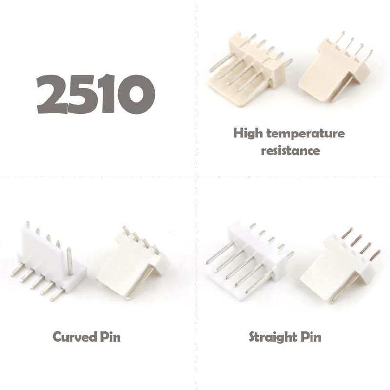 2.54mm 와이어 투 보드 웨이퍼 커넥터 LCP 수직 90도 JST 2.5mm SMT PCB 커넥터