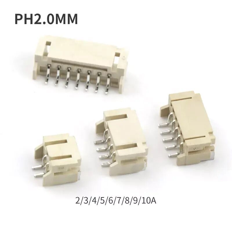 와이어 투 보드 SMD 커넥터 PH 2.0mm 6핀 SMT 수직 웨이퍼 커넥터 (커버 포함)