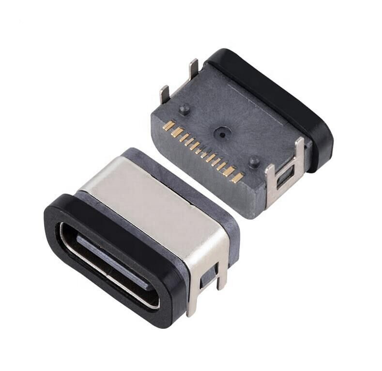 16pin USB 여성 커넥터 방수형 C 소켓 SMT IPX7