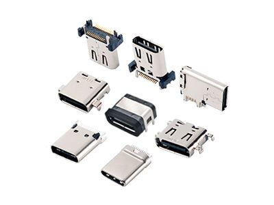 24핀 USB 3.1 Type C 암 하이브리드 직각 리셉터클 커넥터 (휴대폰 충전 및 고속 데이터 전송용)