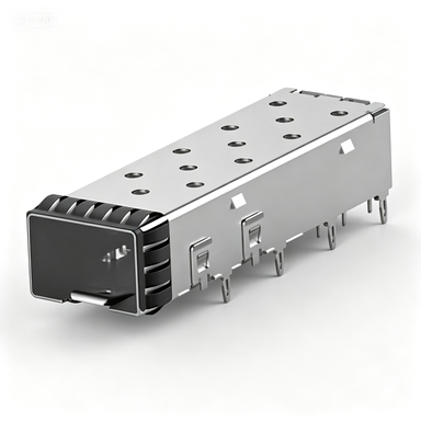 1x1 Cage Assembly Press-Fit EMI Shielding Housing for Network Switch Server PCB Transceiver Port