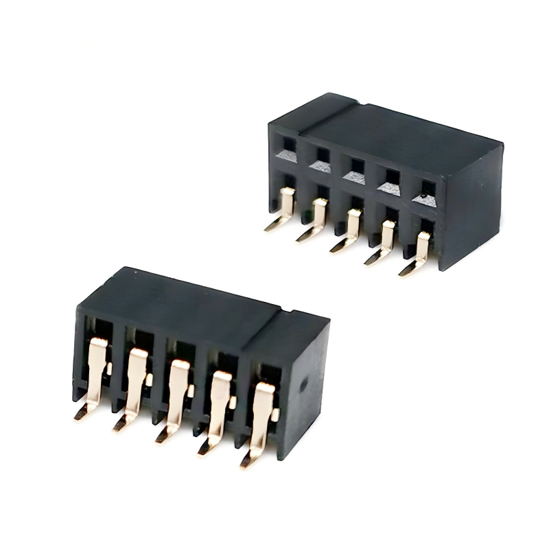 맞춤형 2.54mm 피치 여성 헤더, 산업 자동화 제어 시스템에 대한 두 줄