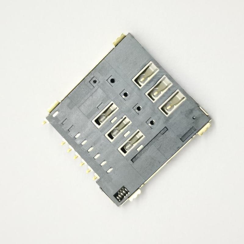 PCB 모바일 폰용 SIM 카드 홀더 푸시-푸시 타입 나노 마이크로 6핀 8핀 SIM 카드 커넥터
