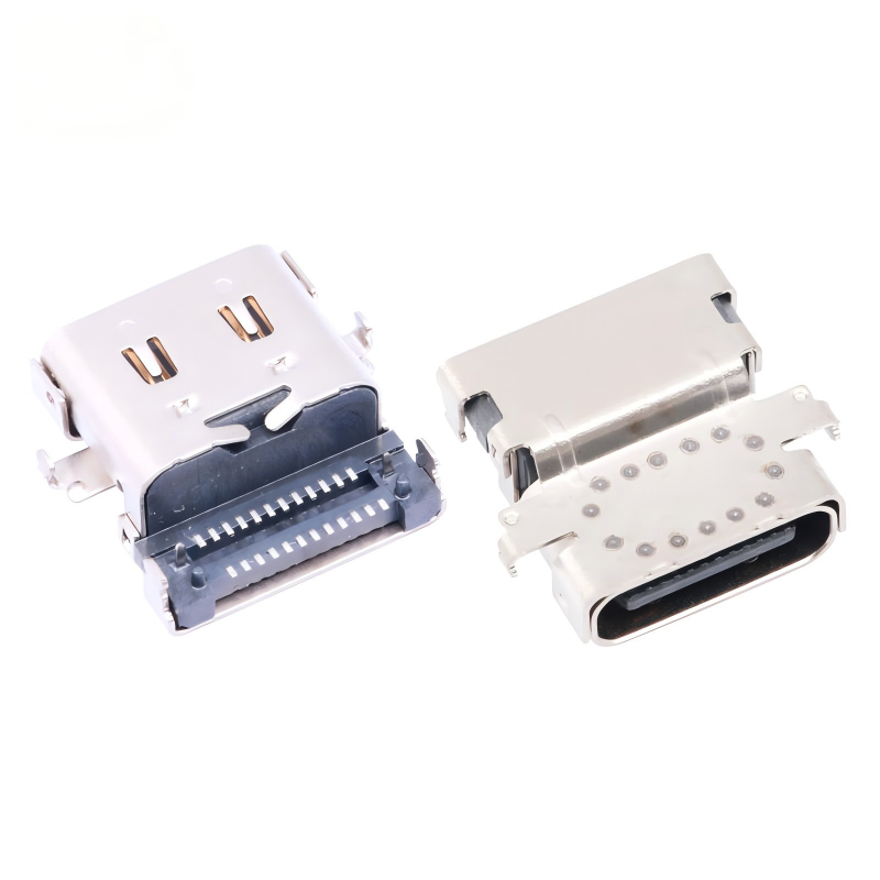 맞춤형 Type-C USB 3.2 40 Gbps 방수 U4 24핀 SMT DIP PCB 암형 커넥터 금도금 5A 전류