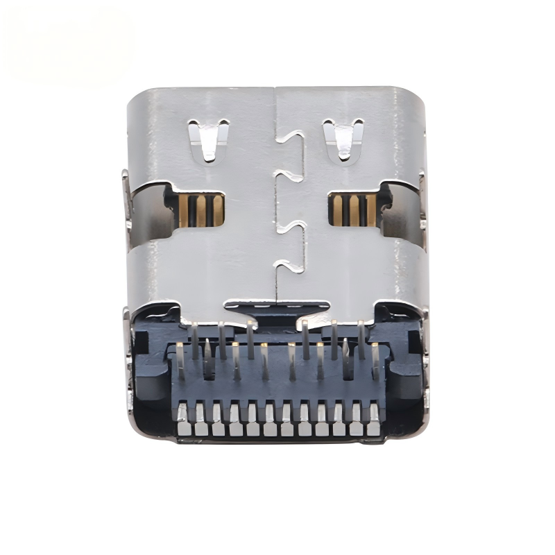 사용자 정의 USB 3.2 타입 C 커넥터 40 Gbps 방수 U4 소켓 24 핀 SMT DIP PCB 여성 남성 커넥터 공장