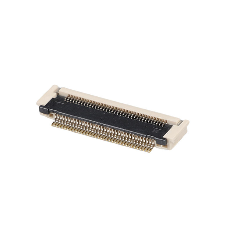 금도금 0.5mm 피치 FPCFFC 커넥터 2.7H 후압 수평 SMD 10-68Pin 50V 0.5A