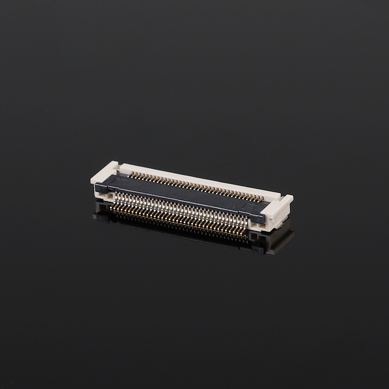 금도금 0.5mm 피치 FPCFFC 커넥터 2.7H 후압 수평 SMD 10-68Pin 50V 0.5A
