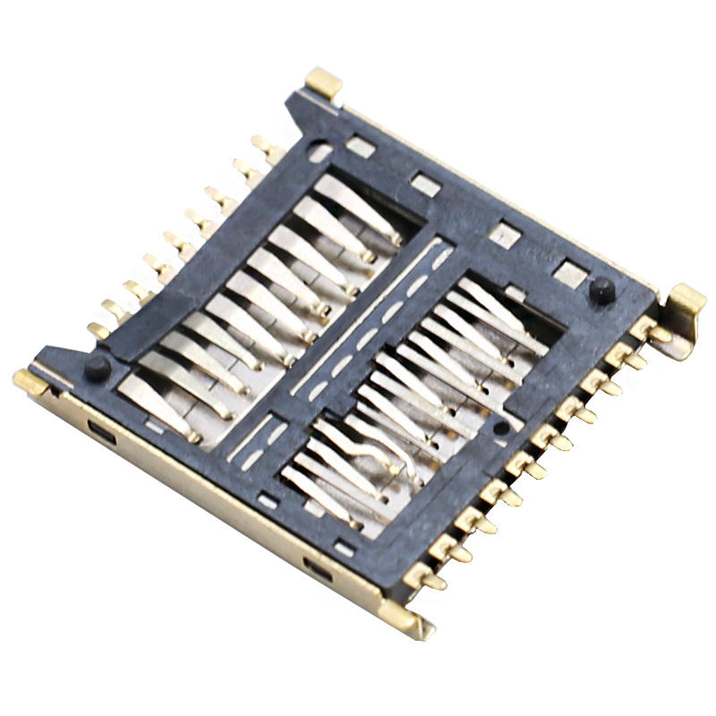 19 핀 3인1 마이크로 SD UHS II UFS 카드 커넥터 SMT 높이 1.6mm 스테인리스 스틸 USB 더 나은 가독성 검색 엔진