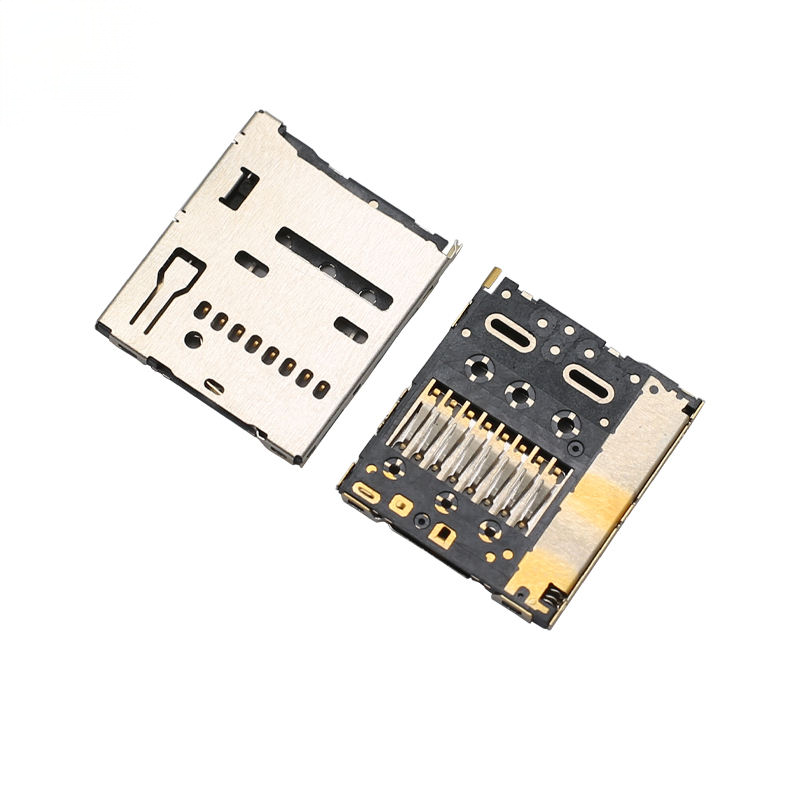 휴대폰 카메라용 PCB용 JAE ST11S008V4HR2000 푸시-푸시 타입 마이크로 SD 카드 커넥터 TF 카드 슬롯 교체