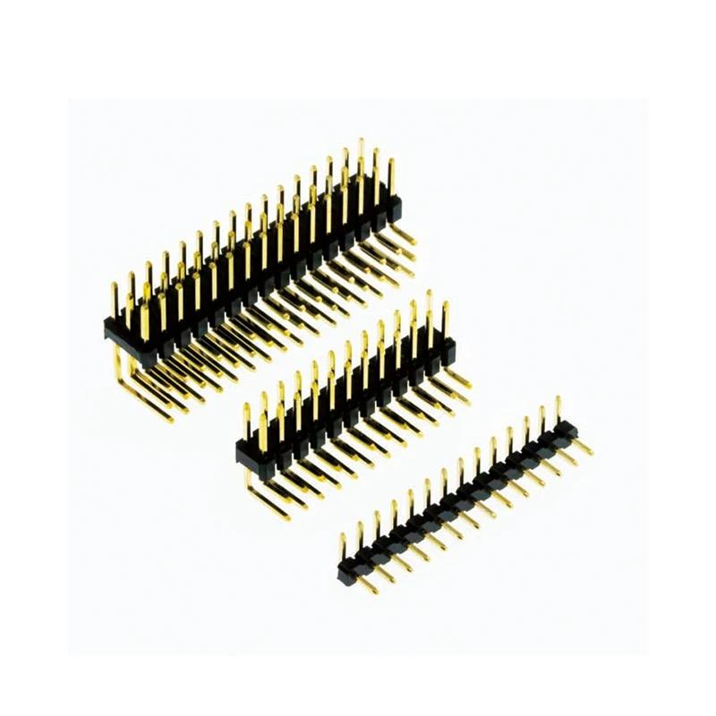 2.54mm Pitch Double-Row Female Header Connector 2x2-15 Pin PBT Material AWG#24-#28