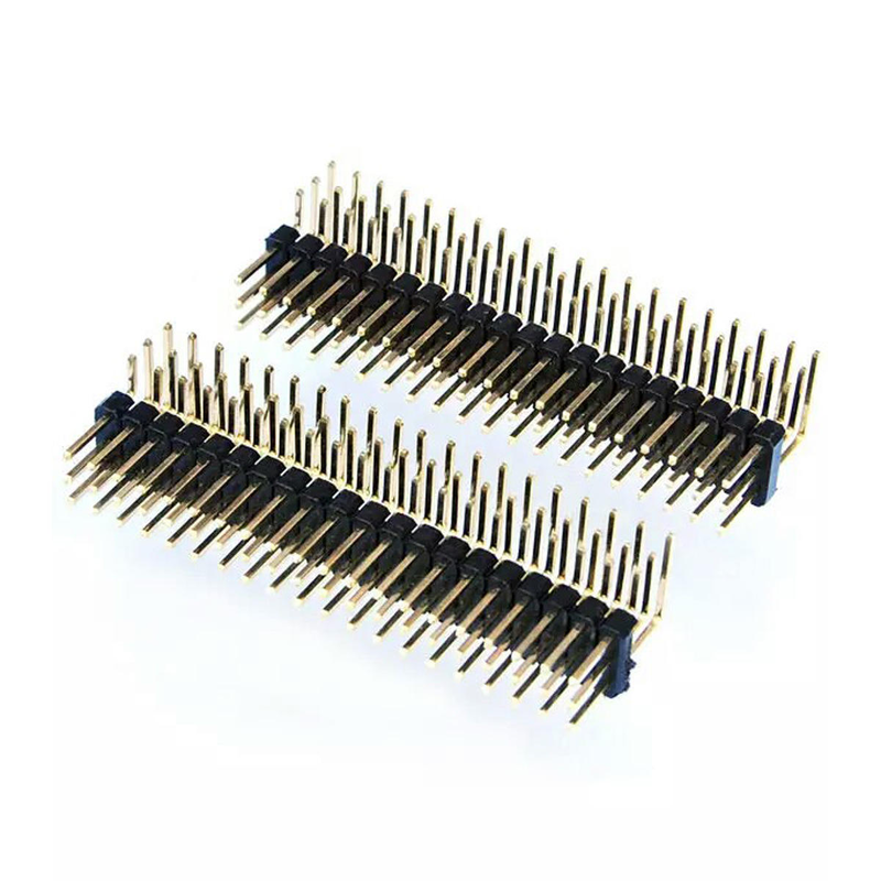 PCB 핀 헤더 1.0mm 듀얼 로우 벤딩 핀 SMT 180도 90도 PBT 재질 인청동 접점 핀 길이 맞춤 제작 가능