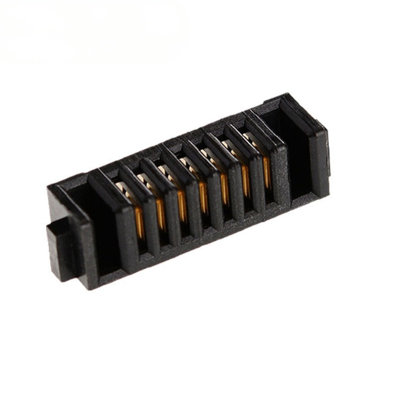 7핀 지문 잠금 배터리 홀더 커넥터 2.0mm 간격 삽입 블레이드 PBT 재료 인화 청동 접촉