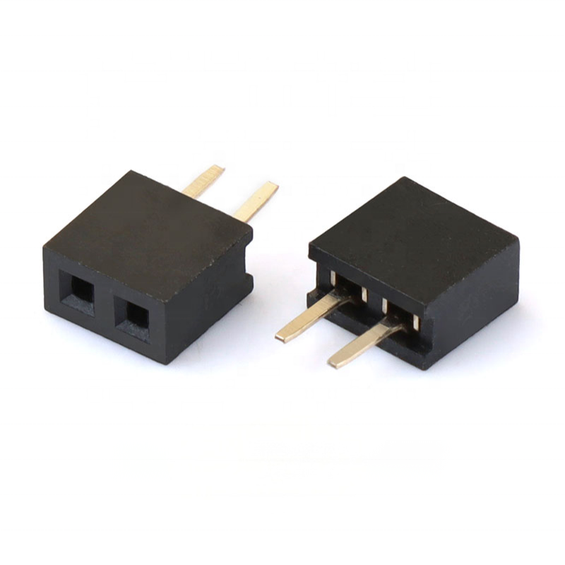 2mm 2pin 여성 핀 헤더 수직 DIP 단일 행 1 * 2P 여성 2.0mm 핀 헤더 커넥터