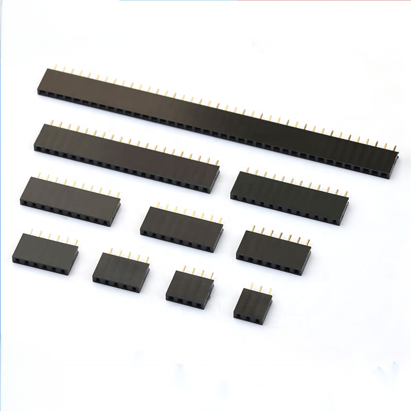 2mm 2pin 여성 핀 헤더 수직 DIP 단일 행 1 * 2P 여성 2.0mm 핀 헤더 커넥터