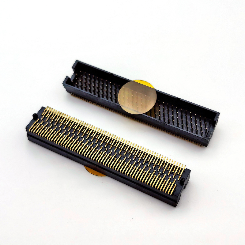 1.27mm 암 통신 커넥터 4x25P H5.08 SMT Y-타입 풀 골드 1u PCBA용