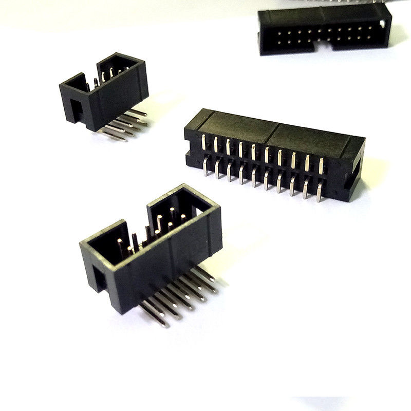 정각 2.54mm 6 핀 상자 우두머리 연결관 이중 줄 핀 우두머리