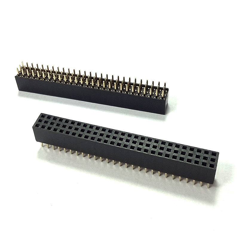PCB 연결관을 난입하는 여성 3개의 줄 2-50 핀 우두머리 연결관 2.0mm 피치 널