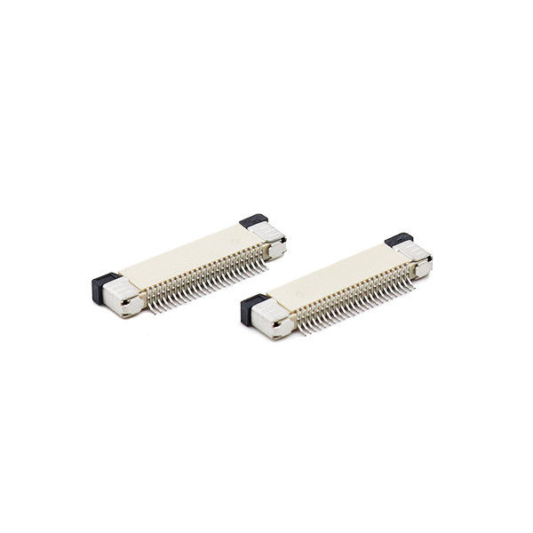 수평한 0.5mm 45 핀 FPC 연결관 H2.0/3.0mm 가동 가능한 인쇄 회로 연결관