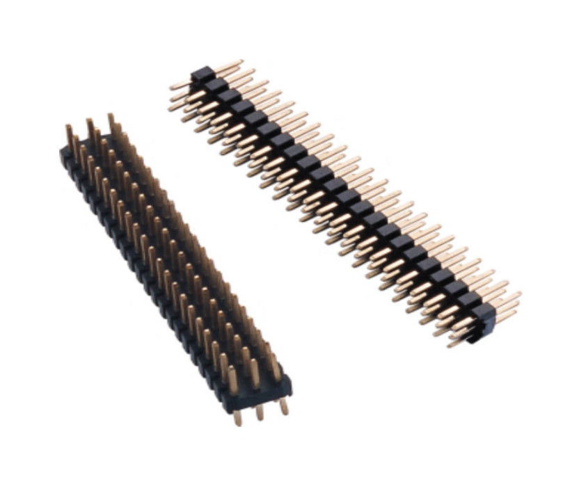 PCBA 기업을 위한 3배 줄 2.54 Mm 핀 우두머리 복각 2 핀 남성 우두머리 연결관